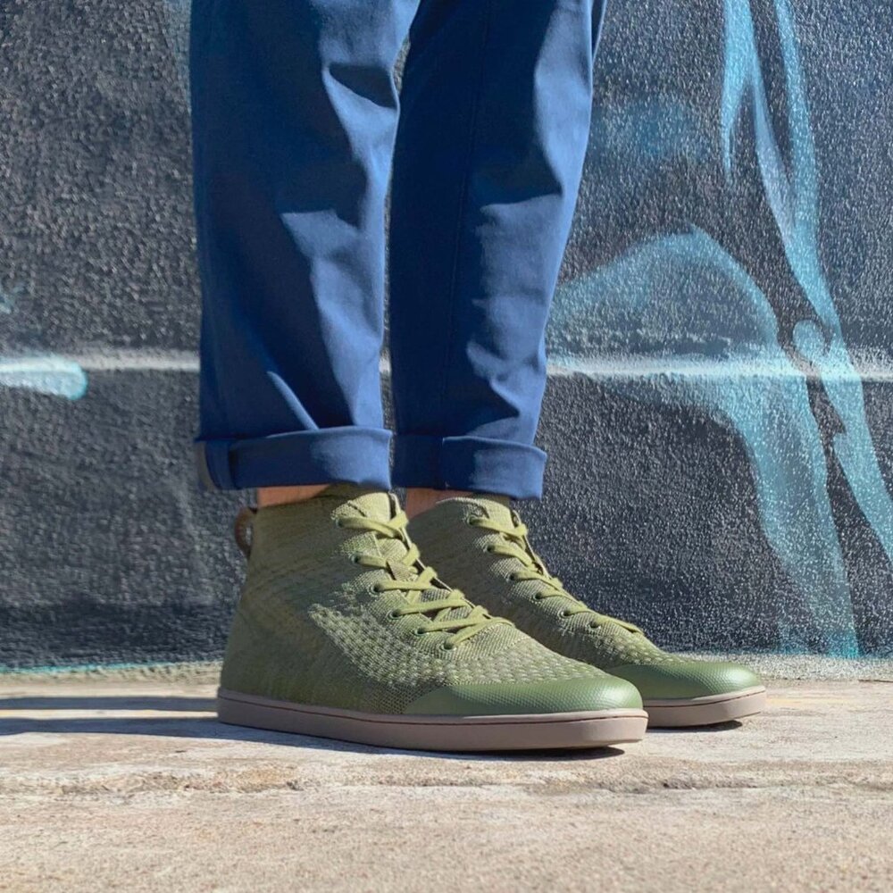 Sauvs The Legacy High Top in Olive Green Size 10